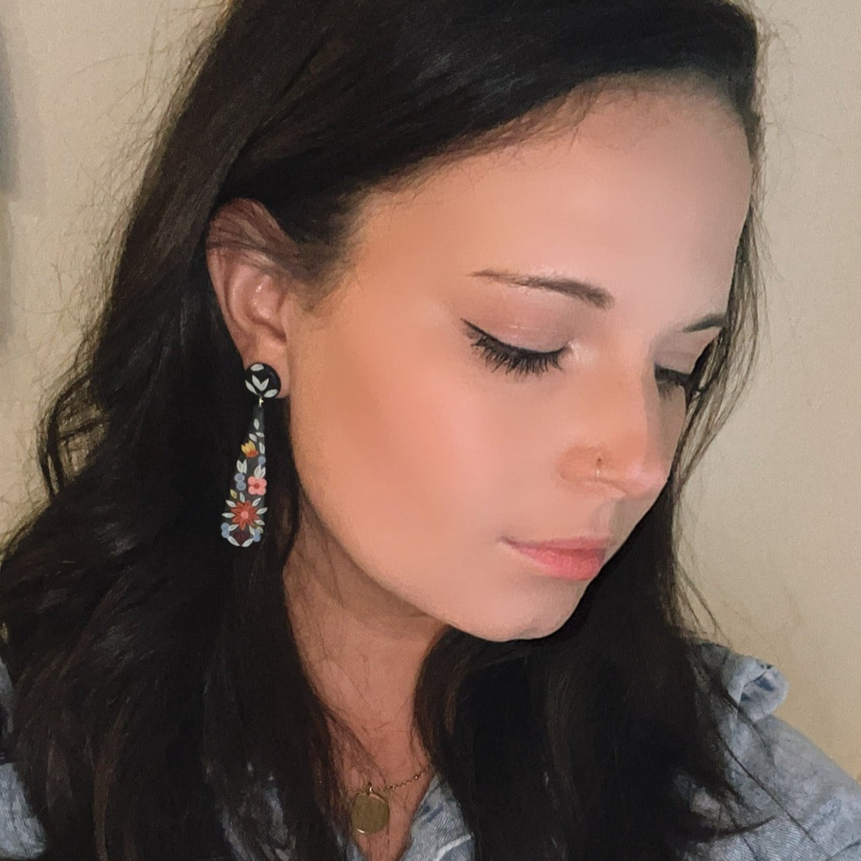 The Eileen in Floral (Black)