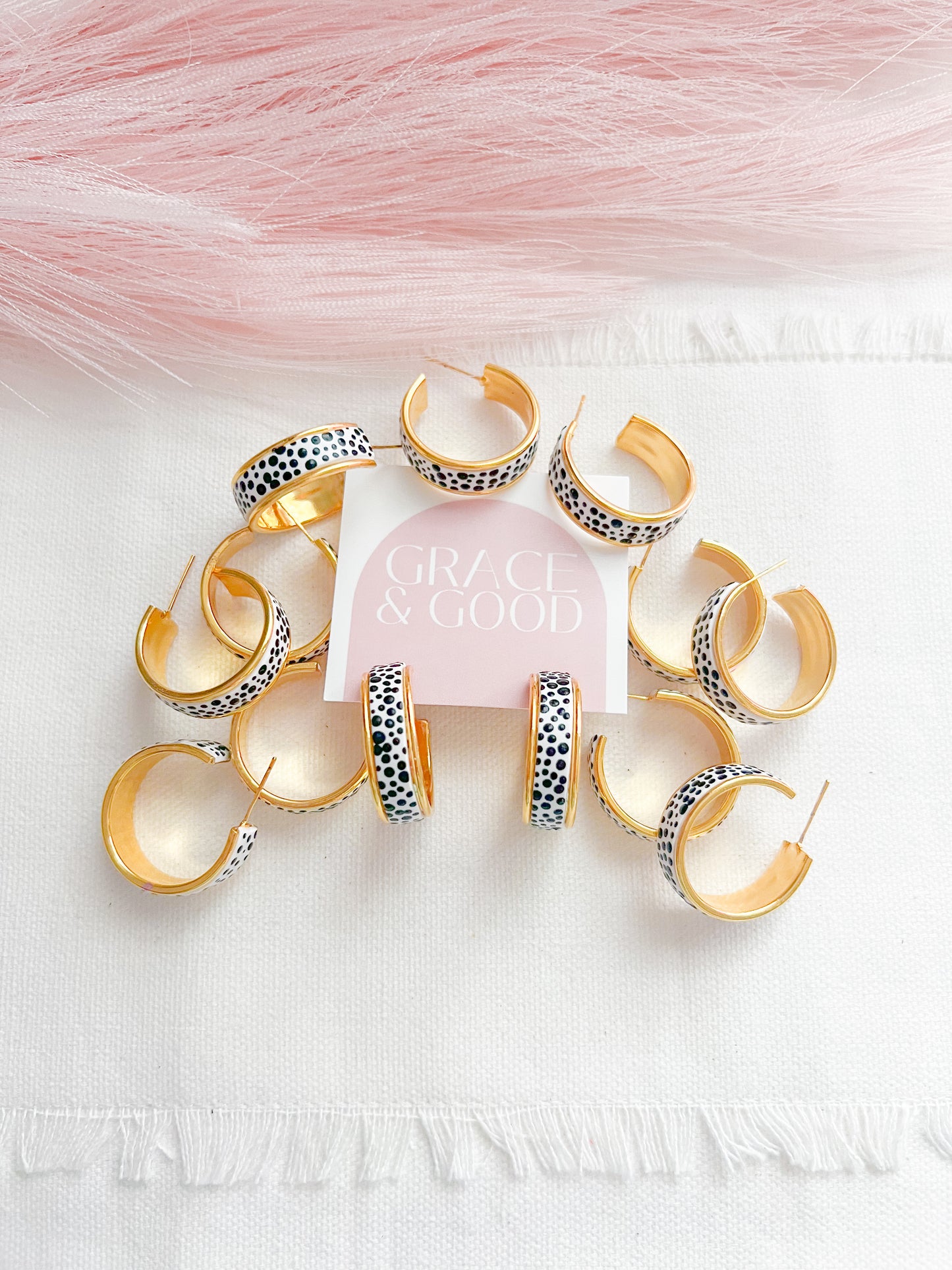 The Annabelle Hoop in Spotted