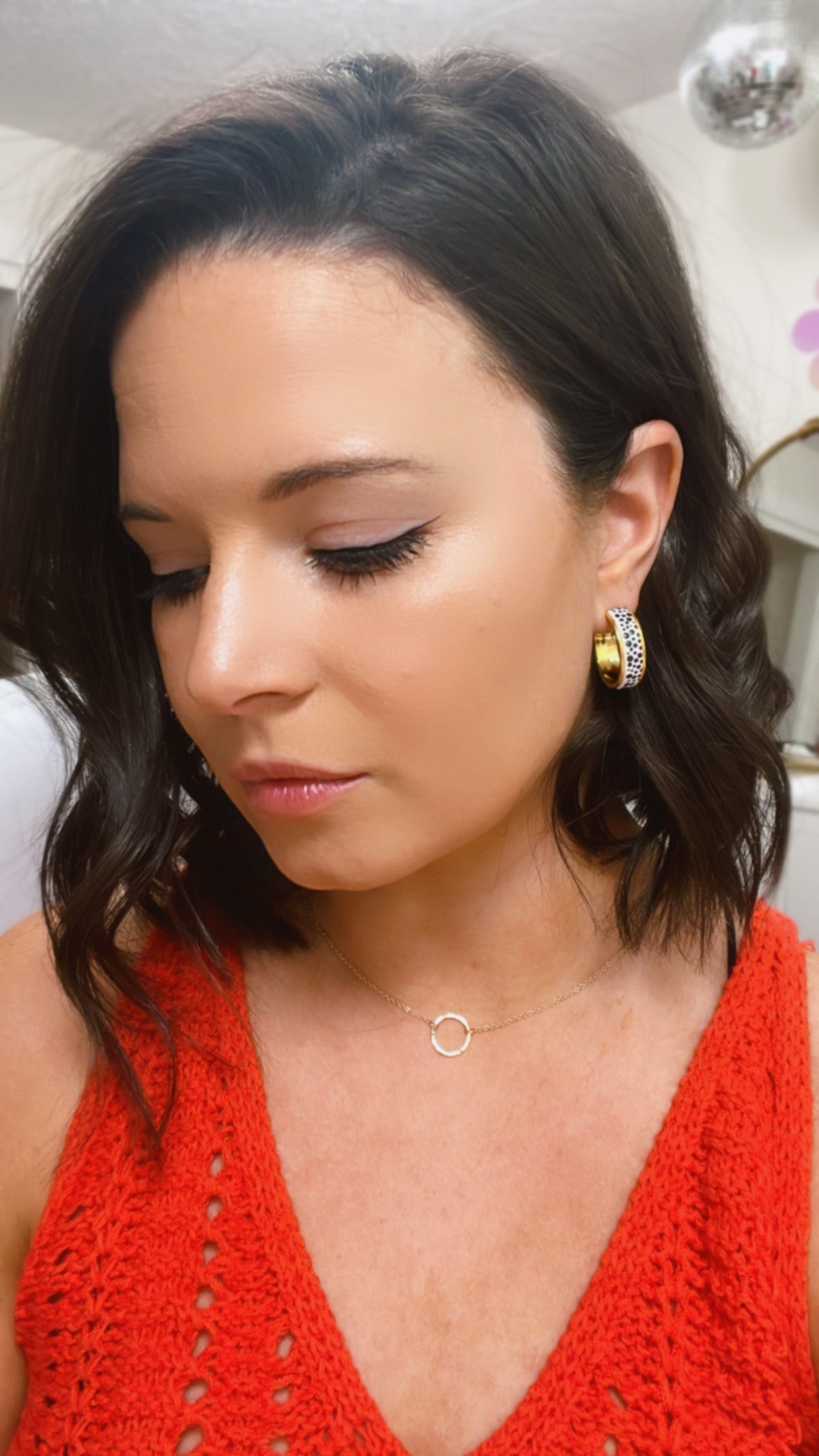 The Annabelle Hoop in Spotted