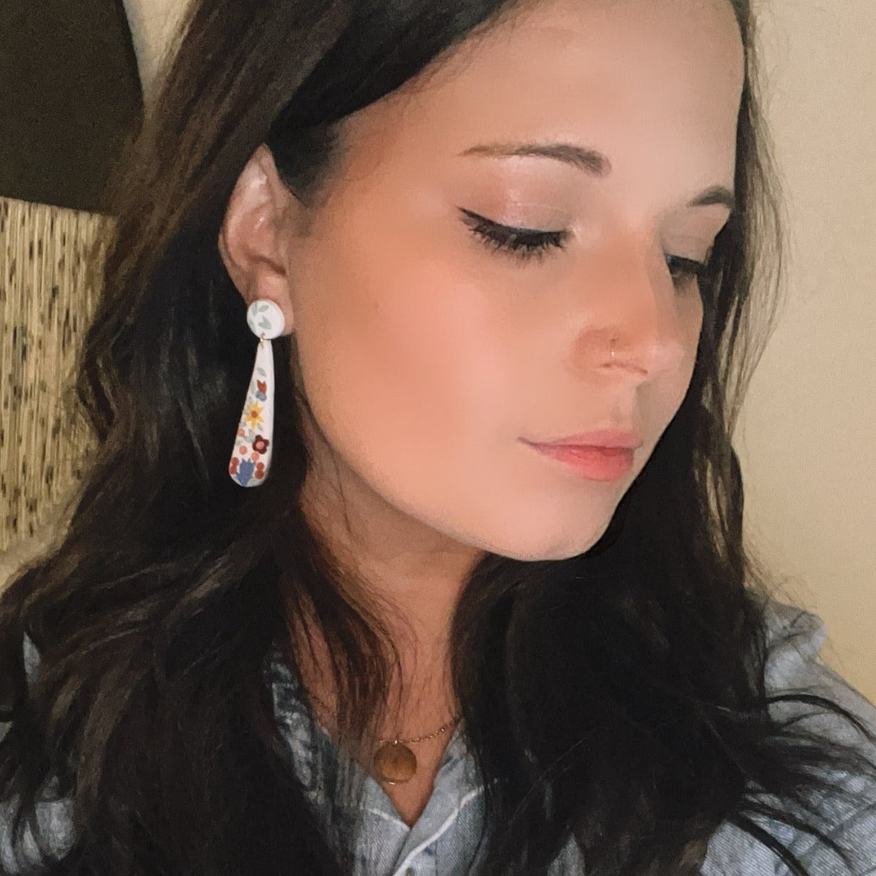 The Eileen in Floral (Cream)