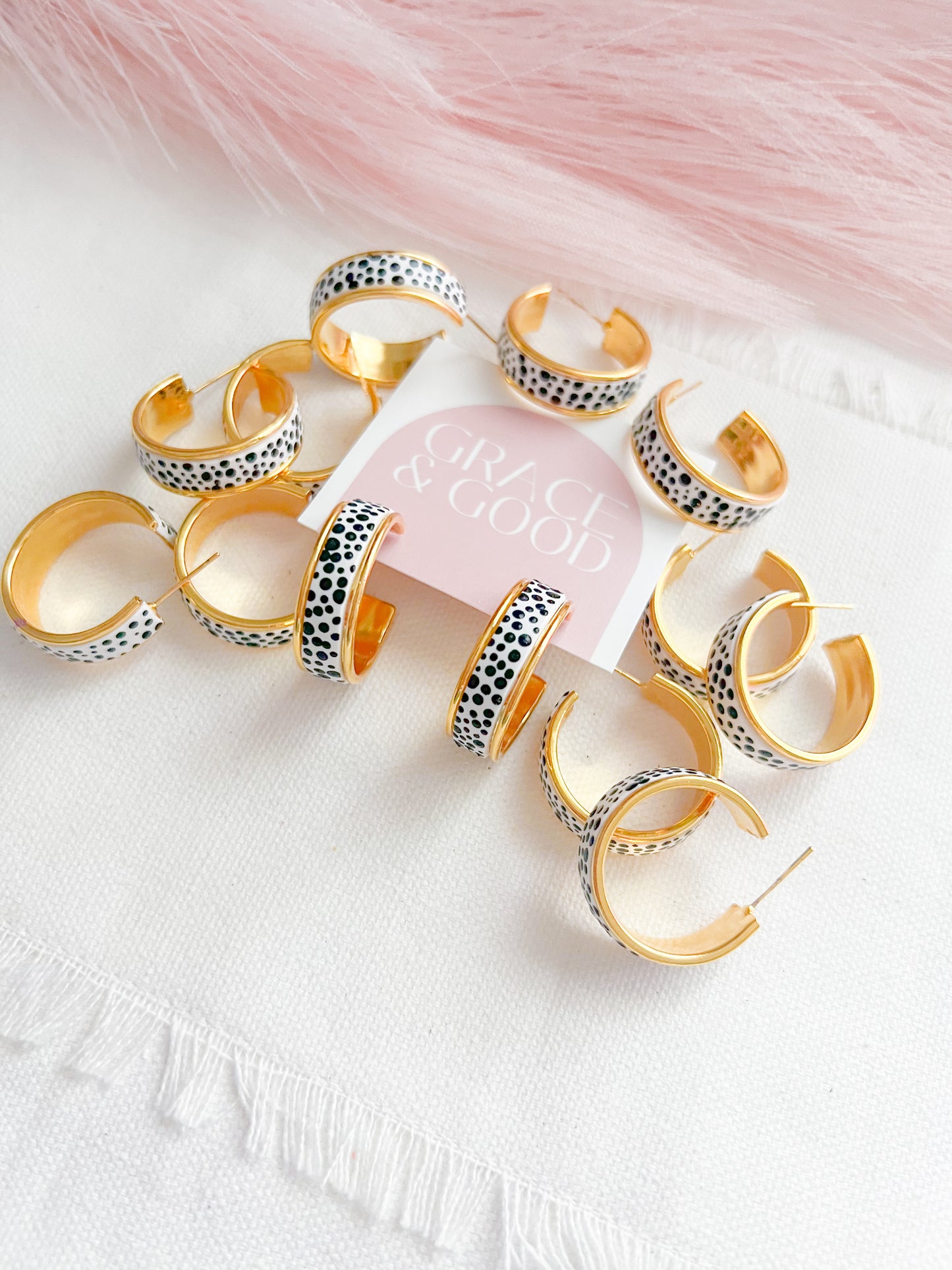 The Annabelle Hoop in Spotted