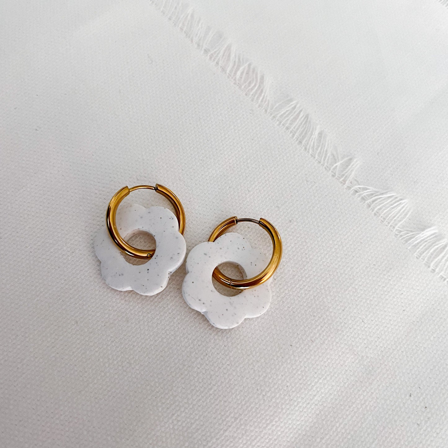 The Flower Huggie Hoops