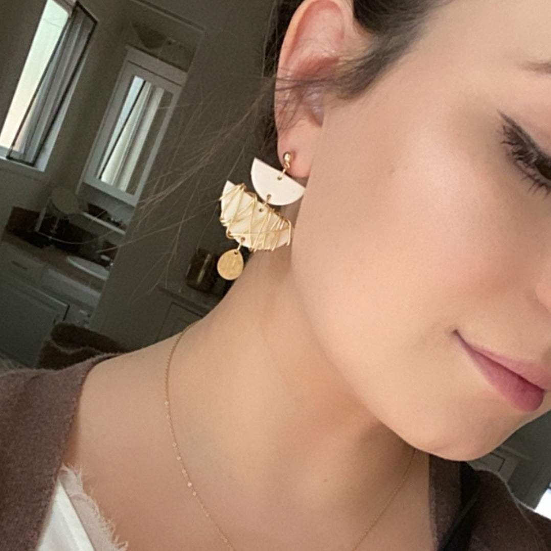 The Tommie in Wire Wrapped Earrings