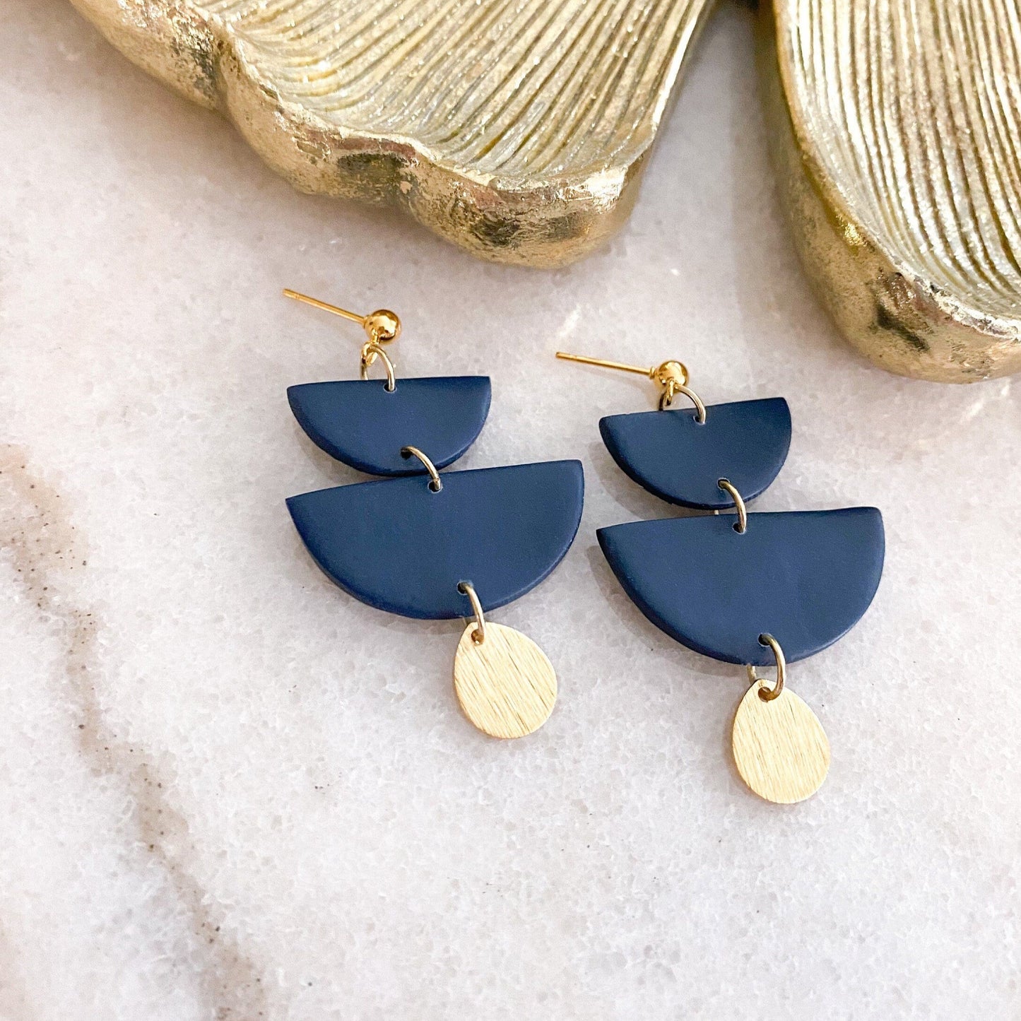 The Tommie in Navy Earrings