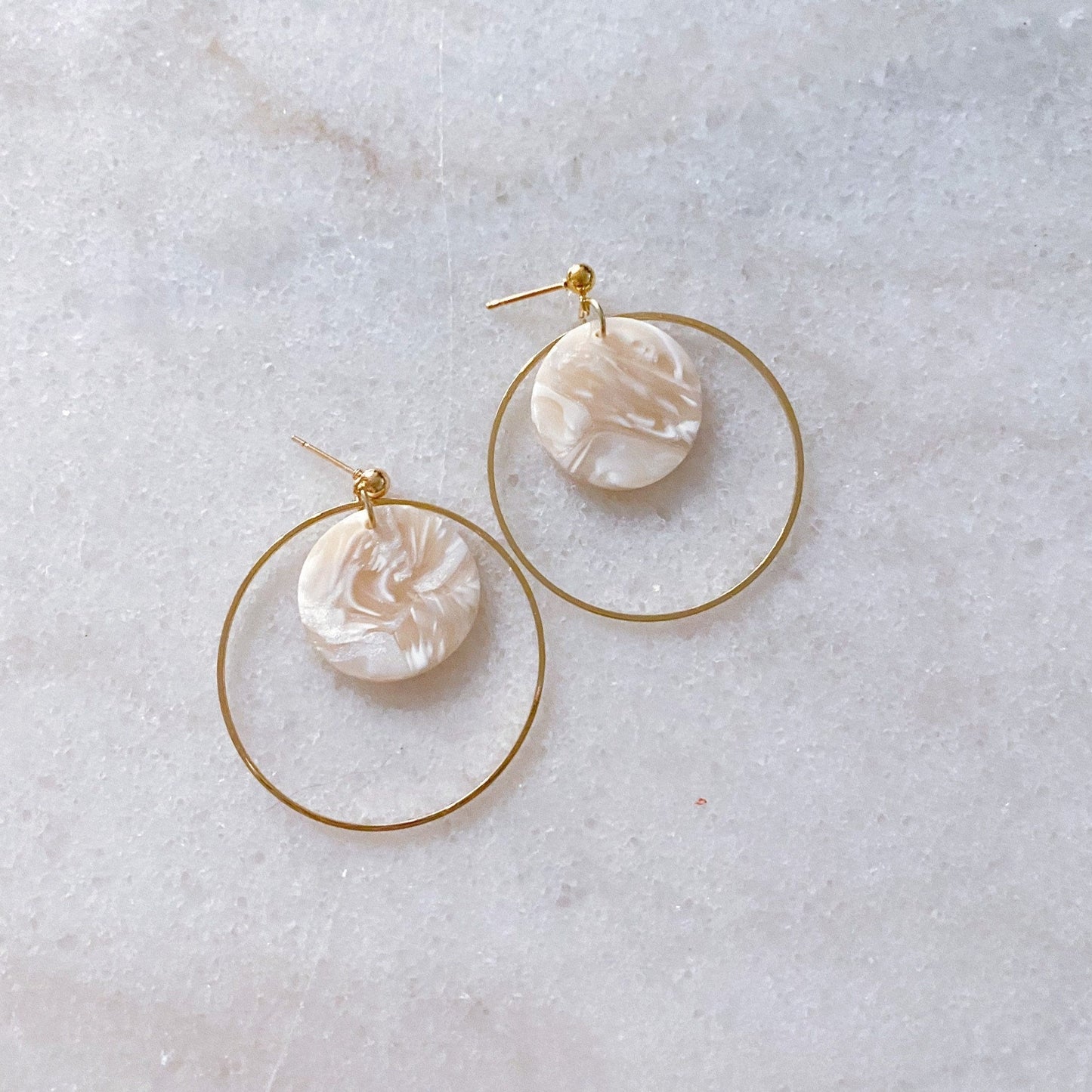 The Skye in Shell Earrings