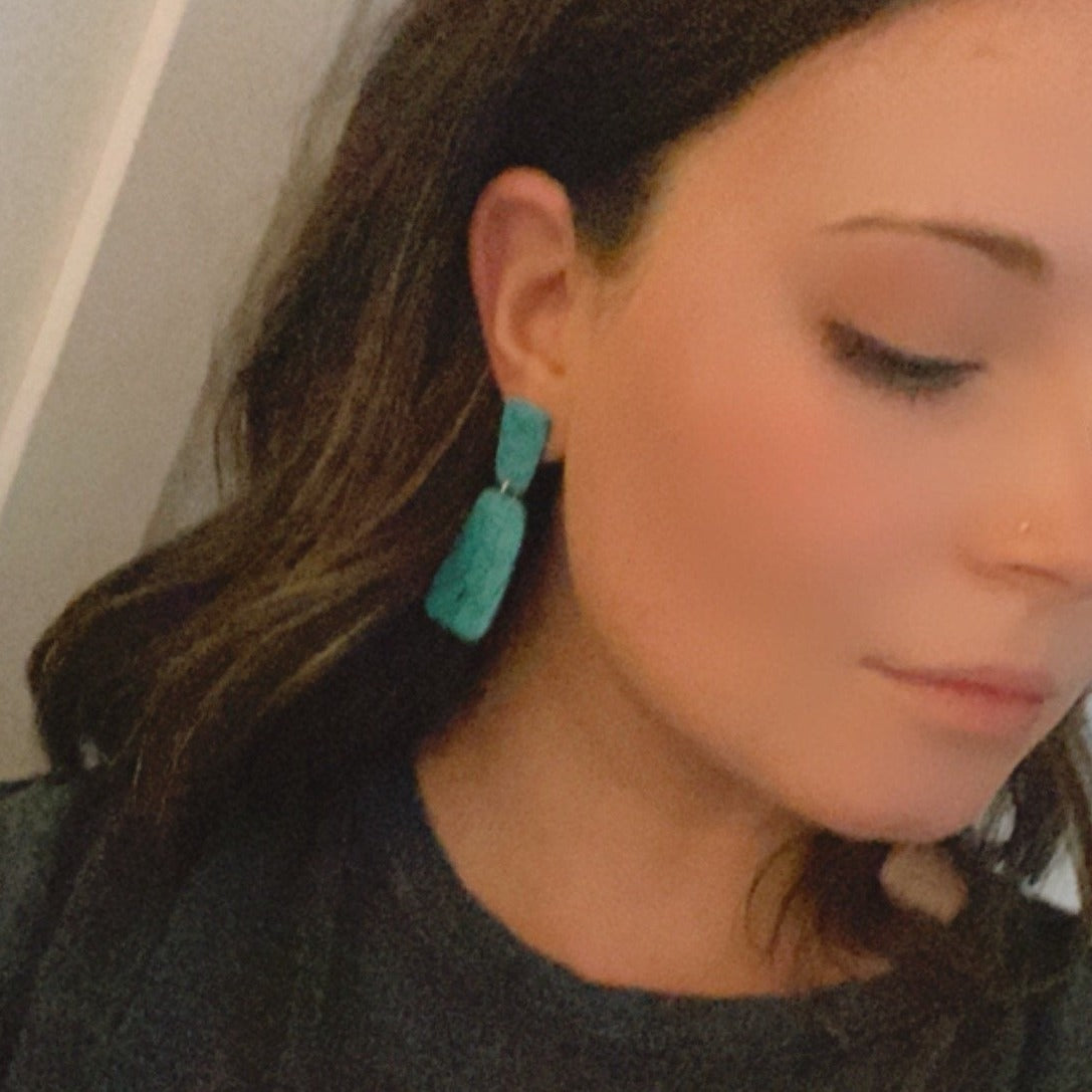The Lindsay in Turquoise Earrings
