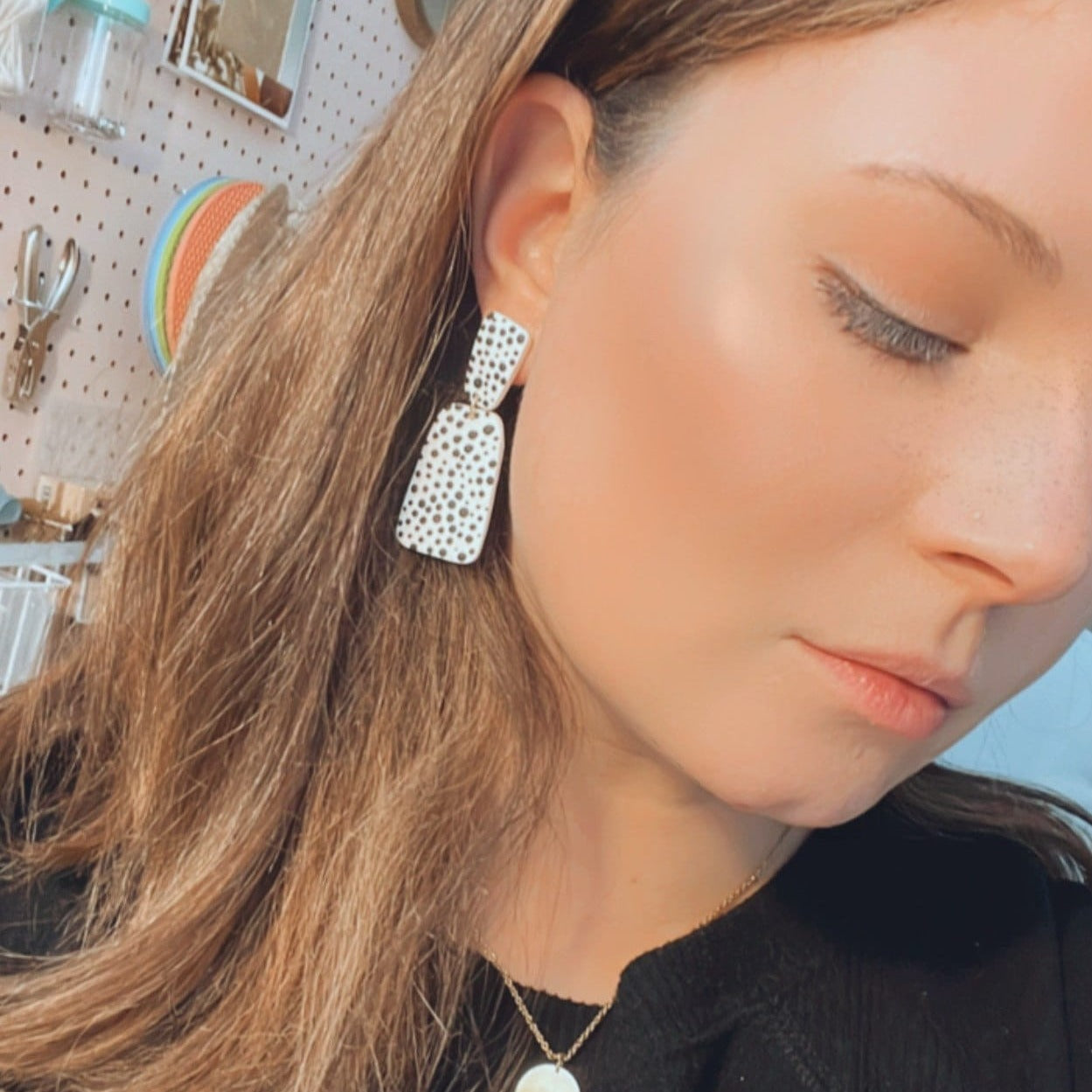 The Lindsay in Spots Earring