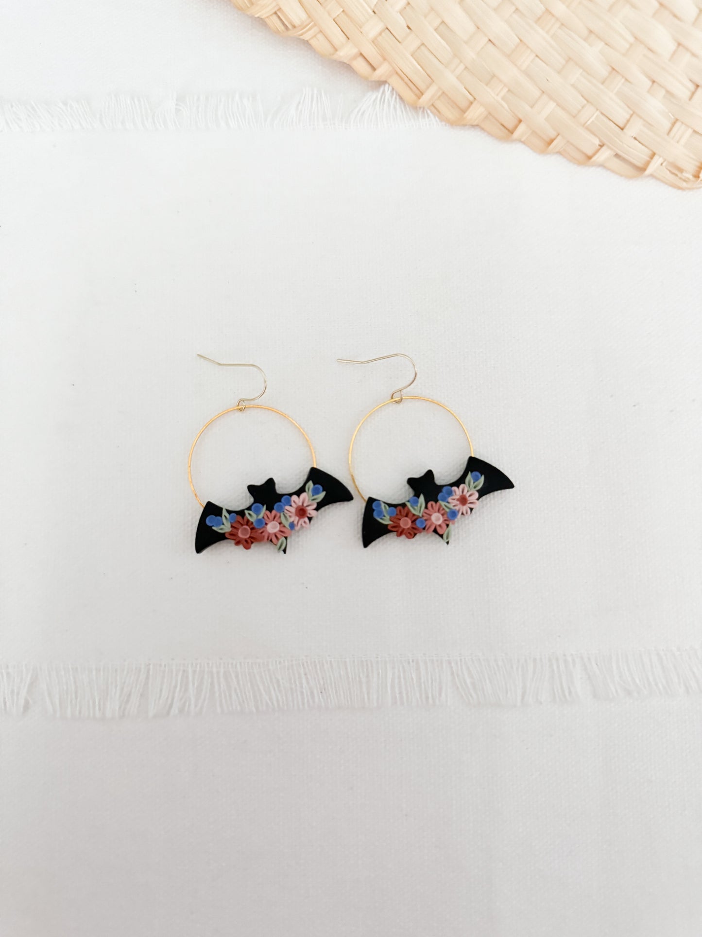 Floral Bat Hoops