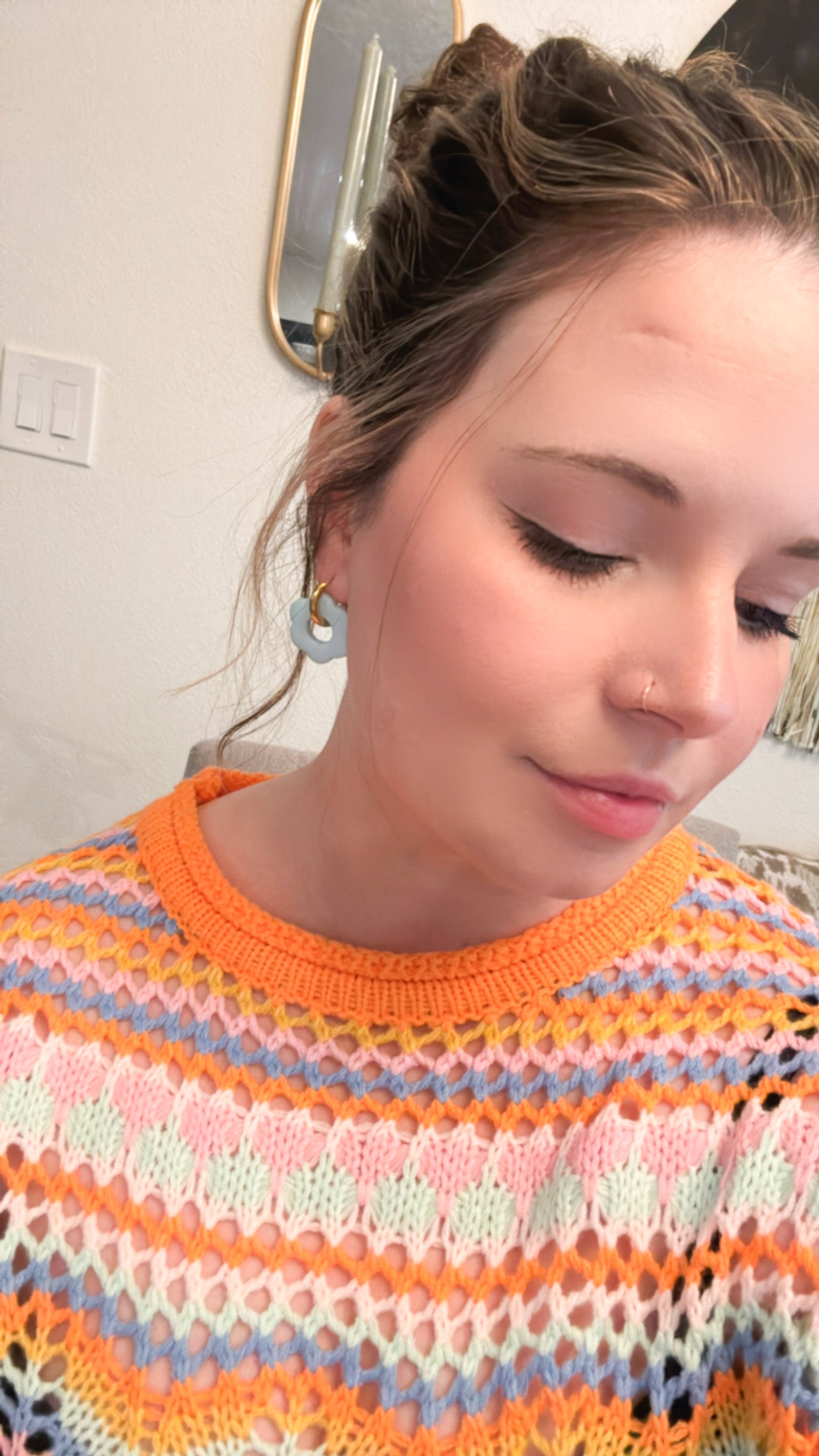 Fall Flower Hoops