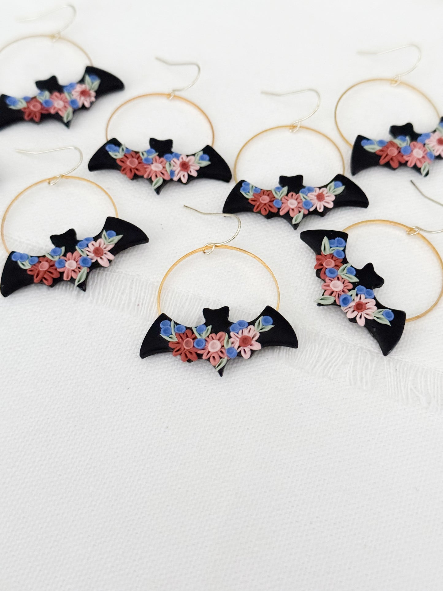 Floral Bat Hoops