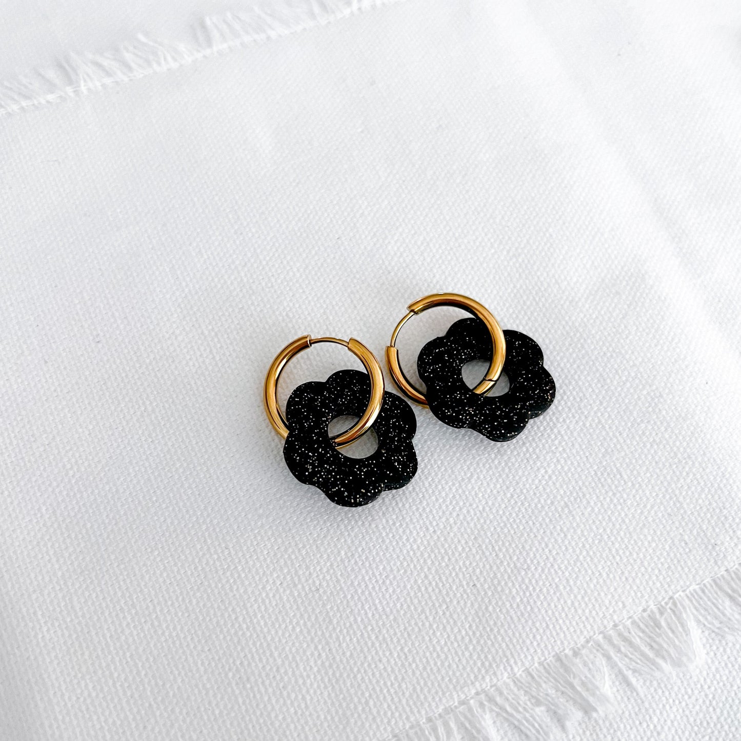 The Flower Huggie Hoops