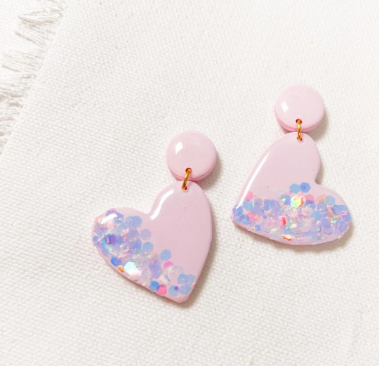 Blush Opal Hearts