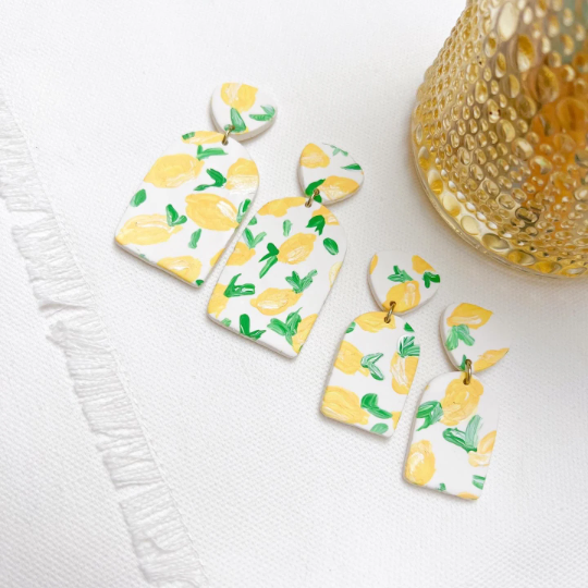 The Kathleen in Lemons Earrings