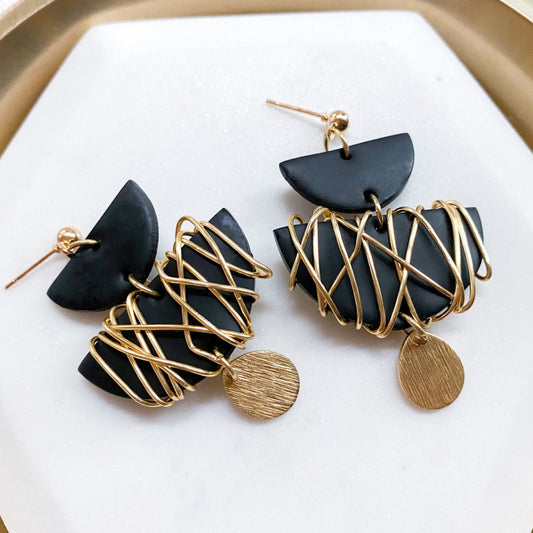 The Tommie in Wire Wrapped Earrings