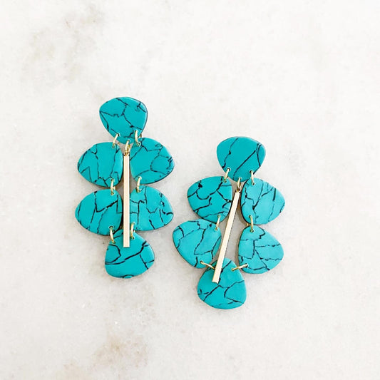 The Lillian in Turquoise Earrings