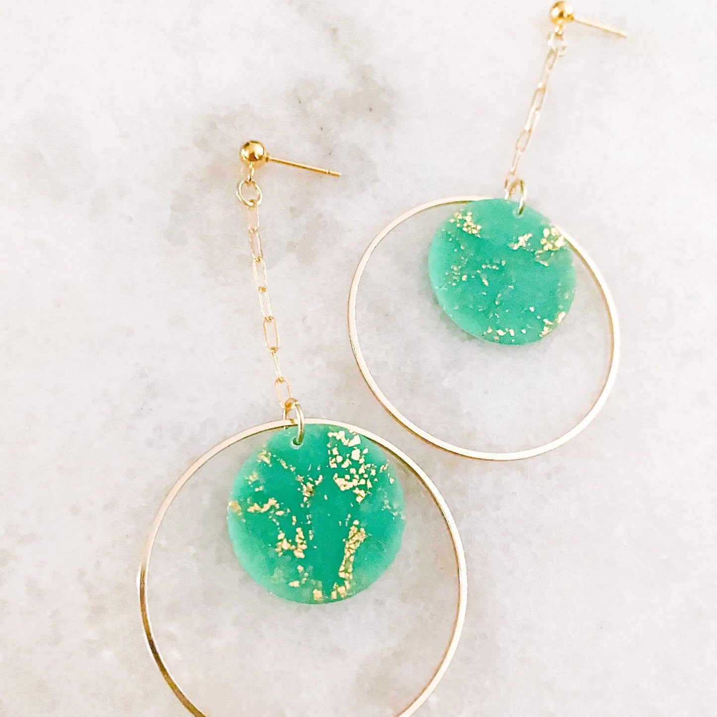 The Delaney in Jade Earrings