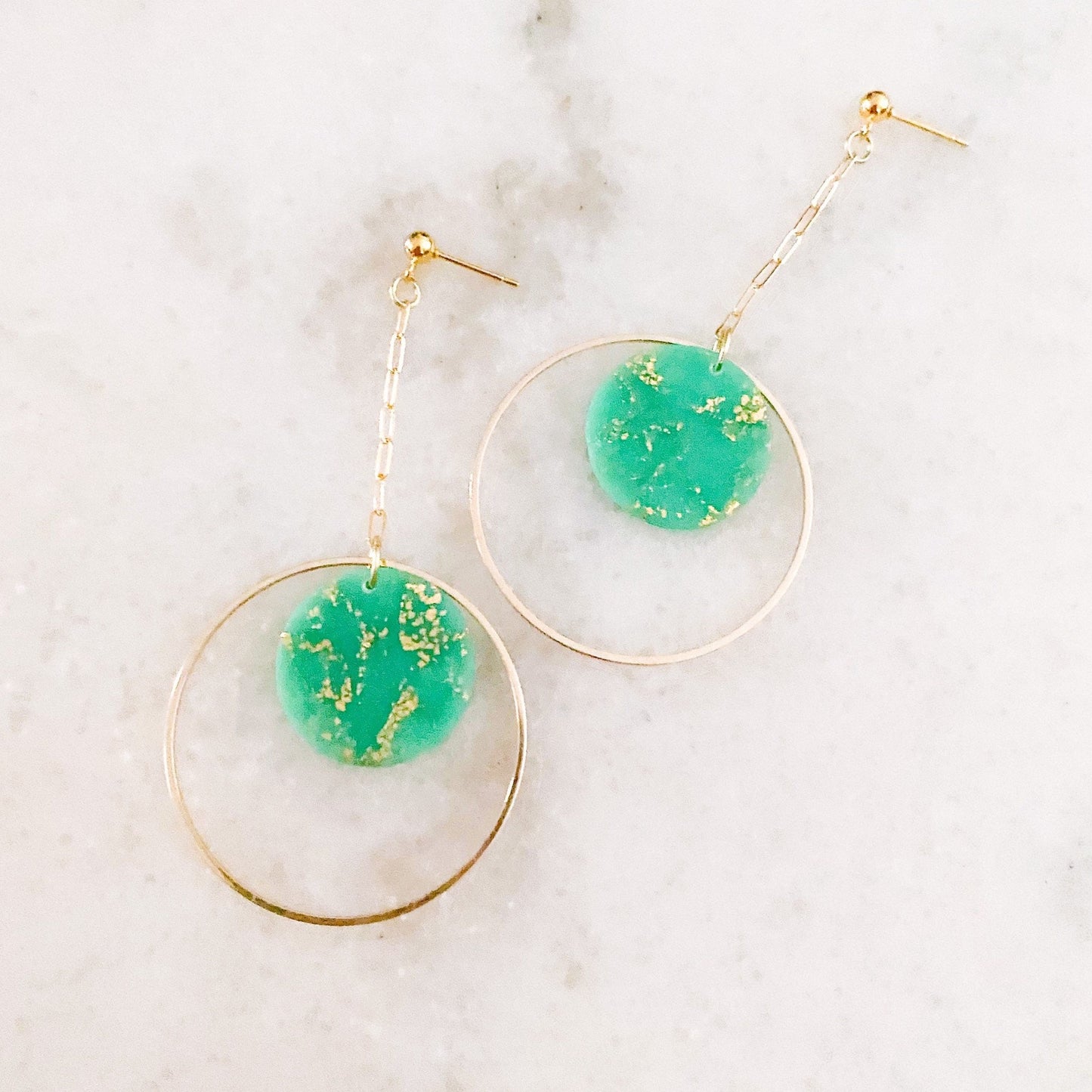 The Delaney in Jade Earrings